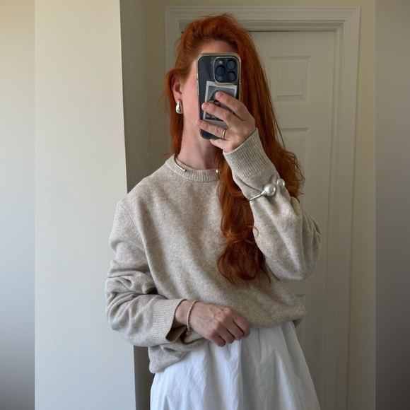 H&M Oversized beige boyfriend sweater - men’s size L - excellent condition - Picture 5 of 8